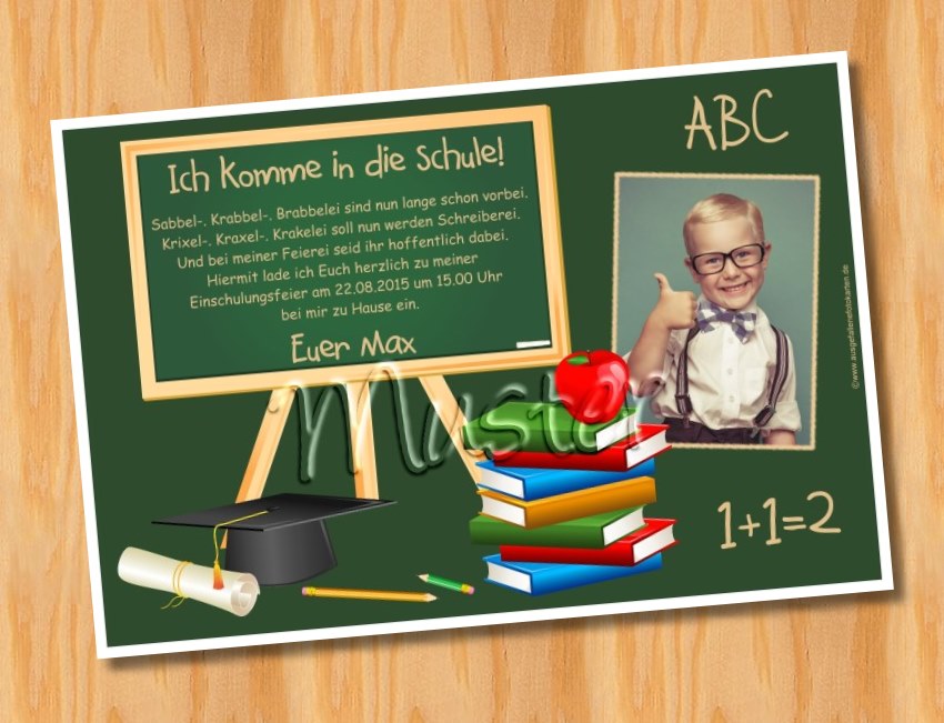 Einladungskarten Einschulung