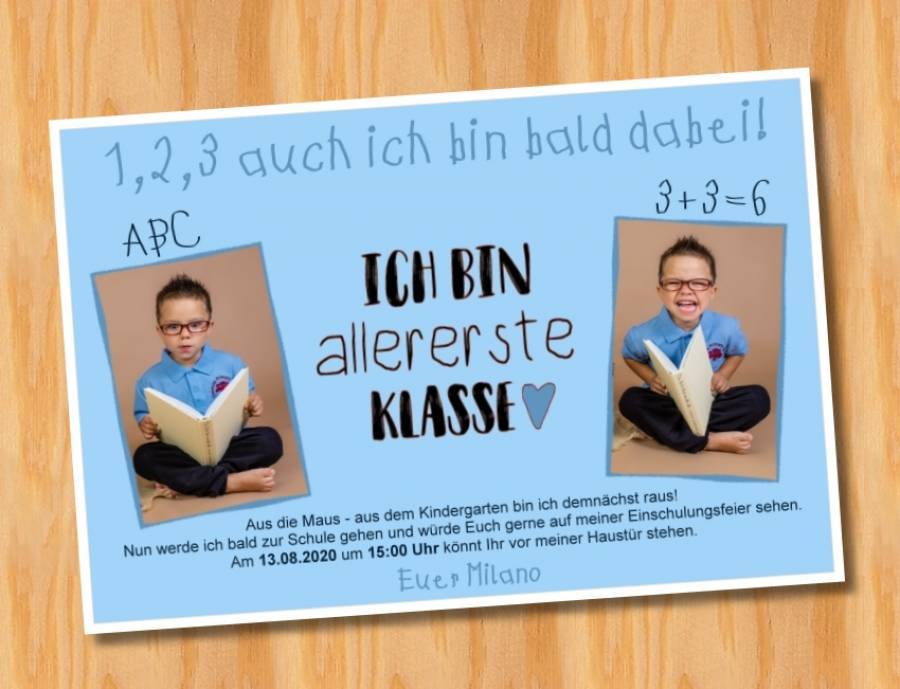 Einladungskarten Einschulung