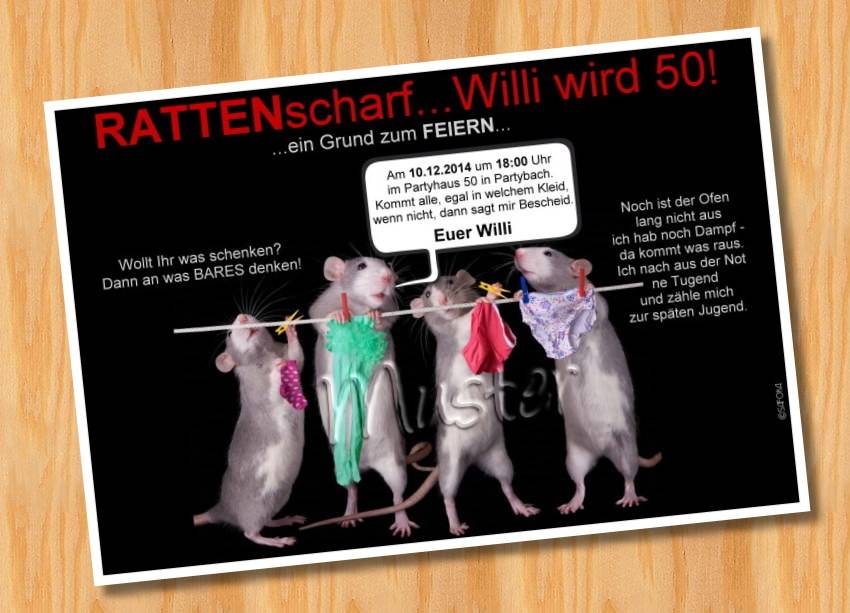 Einladungskarten Geburtstag tierische