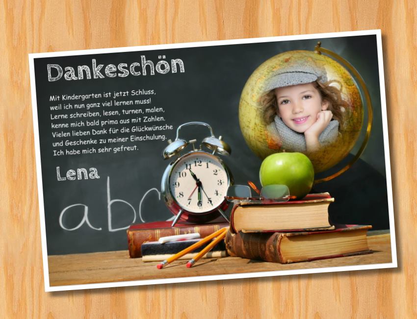 Danksagungskarten Einschulung